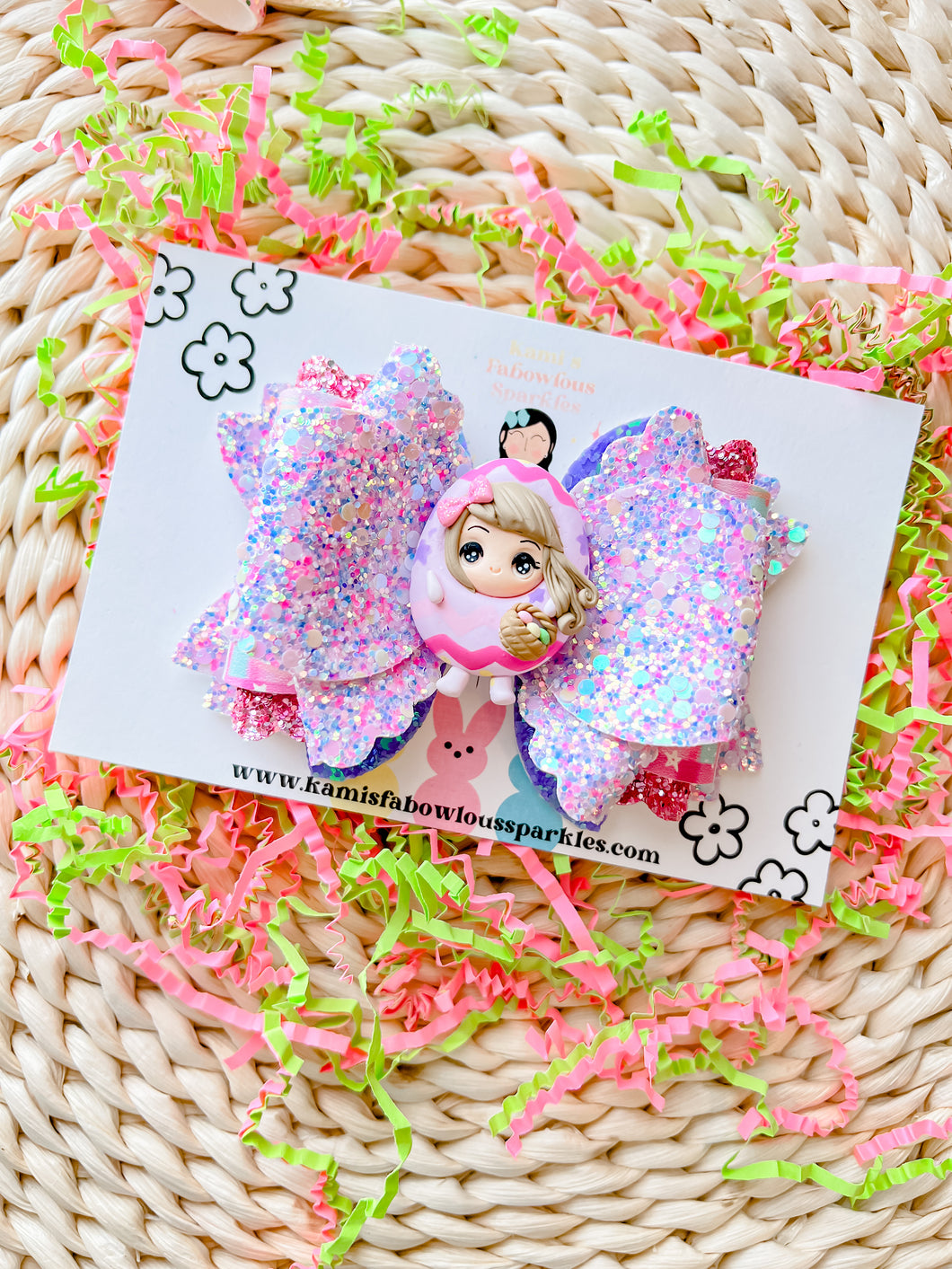 Easter egg head girl